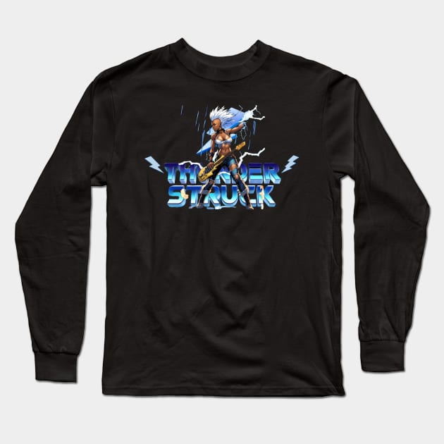 You've Been.... THUNDERSTRUCK! Long Sleeve T-Shirt by The Store Name is Available